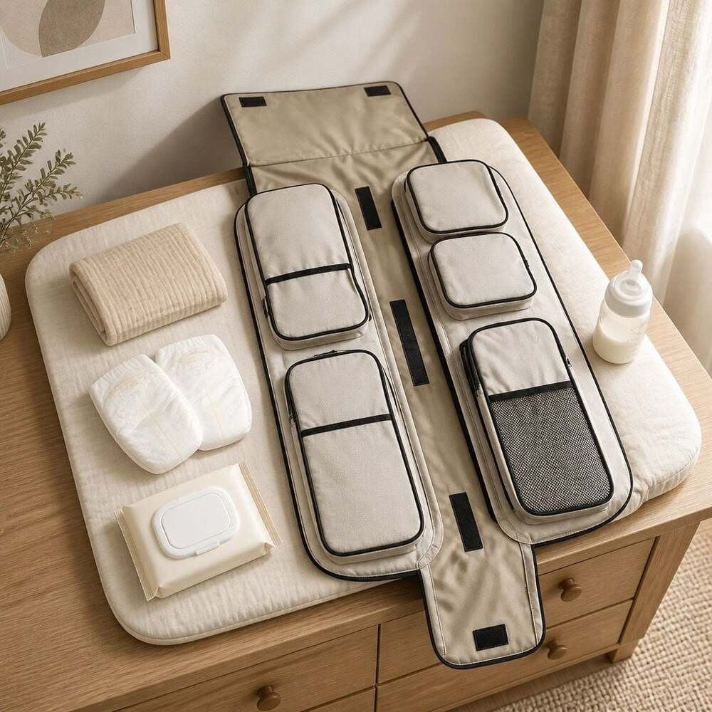 Portable Baby Diaper Changing Station Travel Organizer Mat